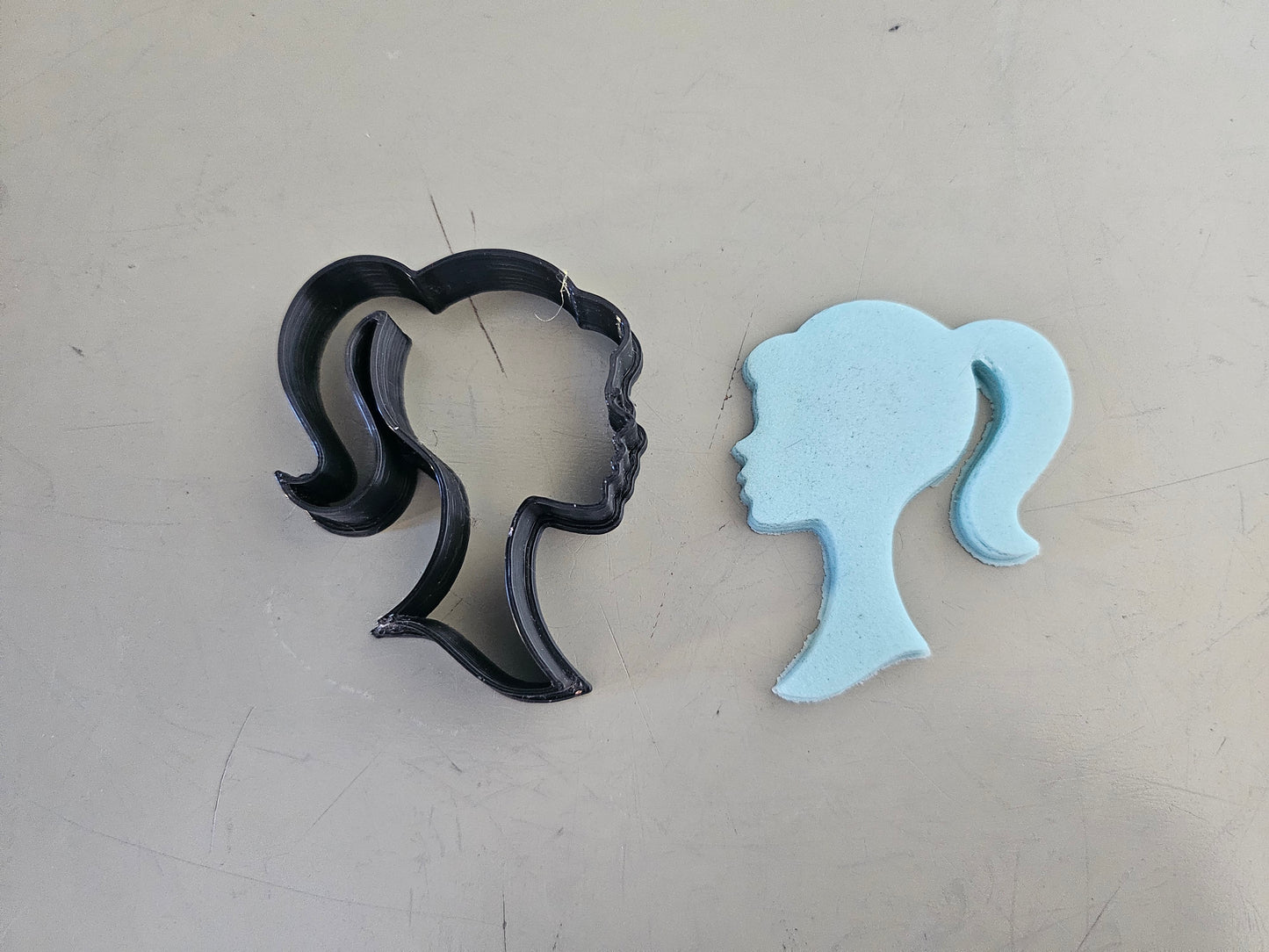 Barbie Silhouette Fondant Icing Play Dough Cookie Cutter