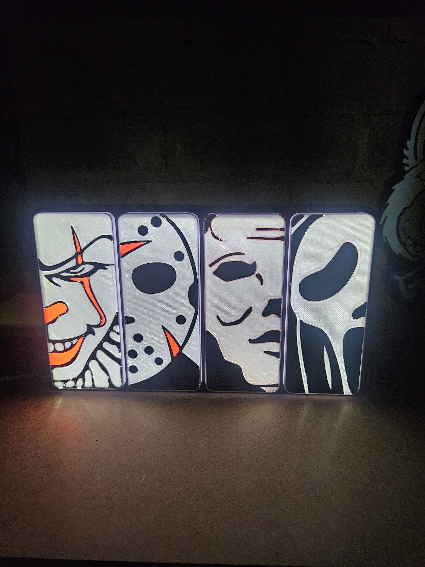 Halloween Horror Scary Custom Made Light Boxes For Bedroom Office In Light