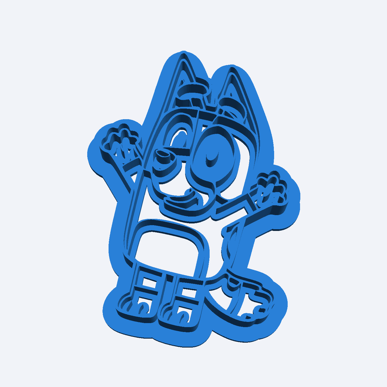 Bluey Bingo Sister Baking Dough Play Doh Cookie Fondant Cutter