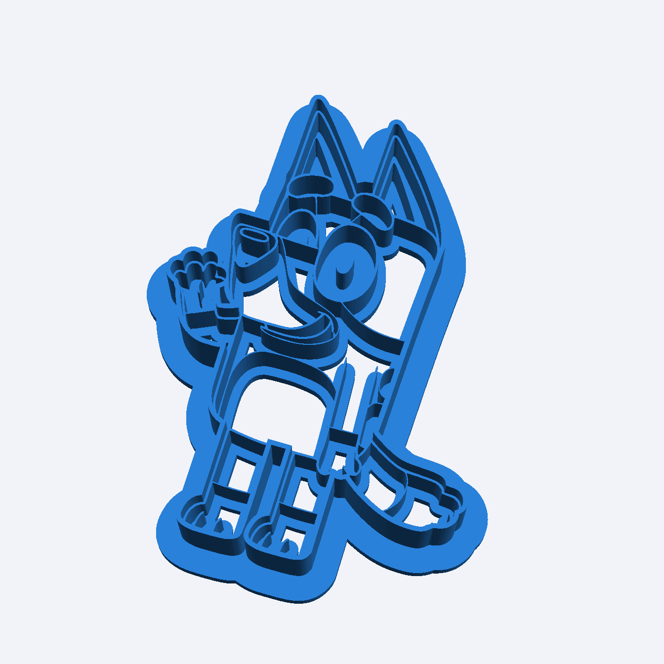 Bluey Sister Baking Dough Play Doh Cookie Fondant Cutter