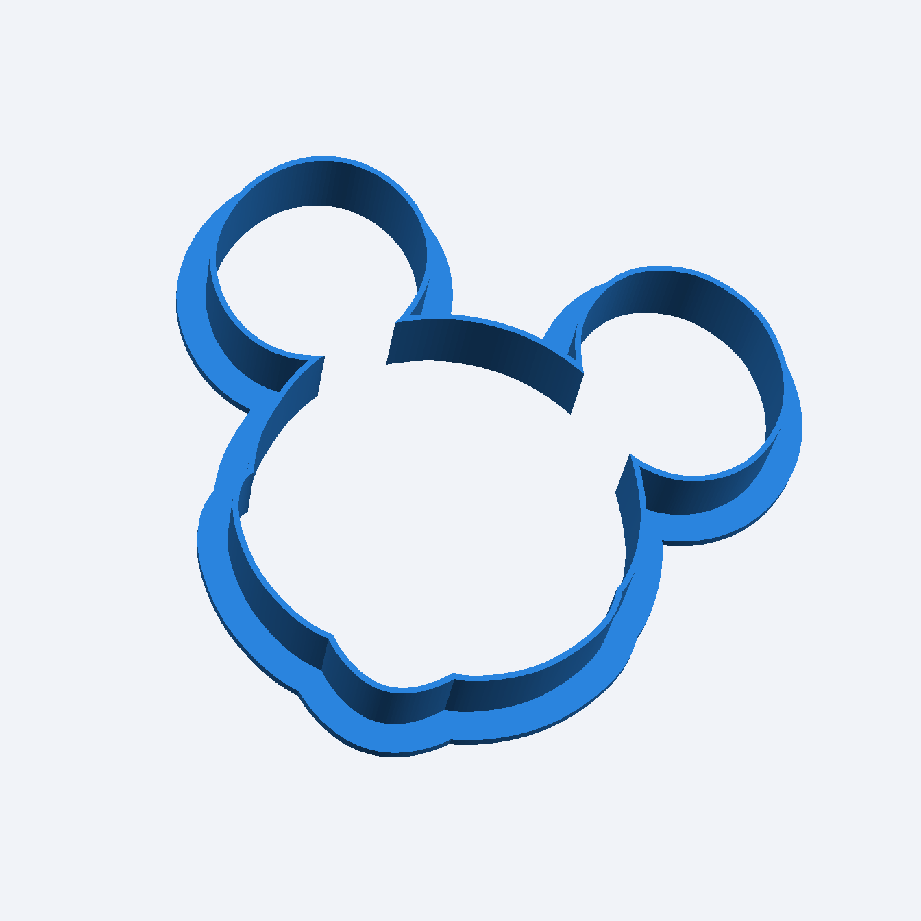 Mickey Mouse Play Dough Fondant Icing Cookie Cutter