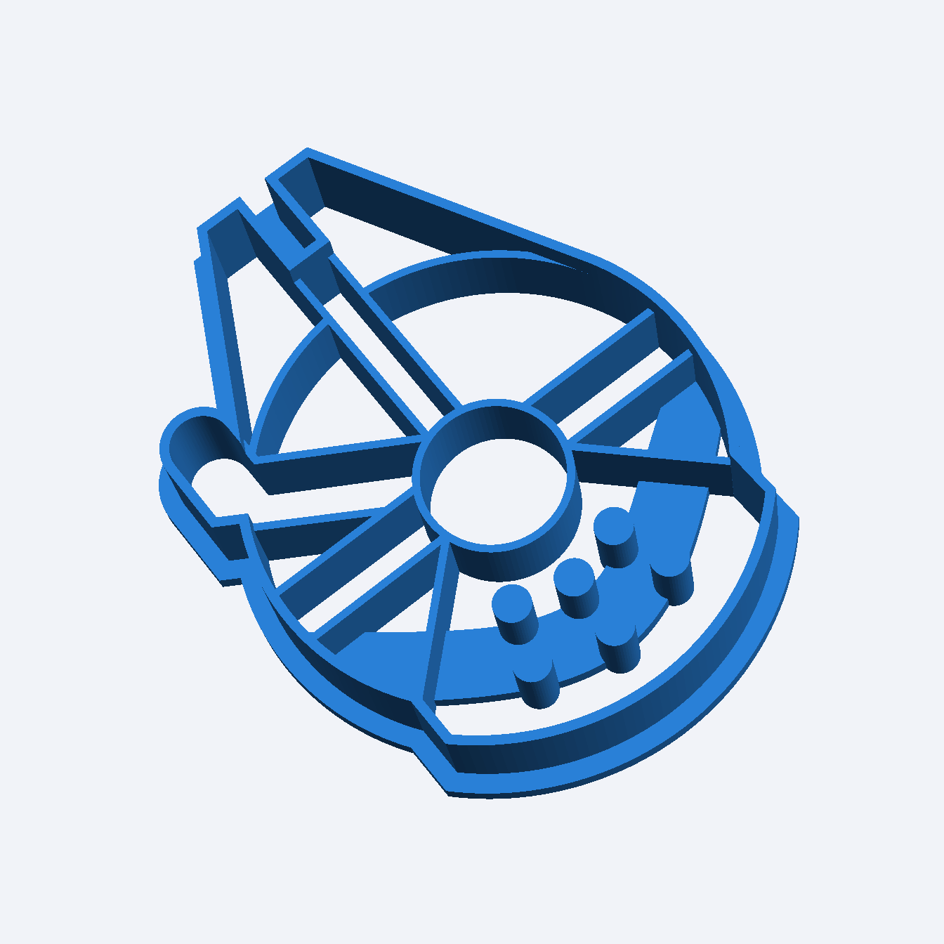 Star Wars Millennium Falcon Cookie Play Dough Fondant Icing Cutter