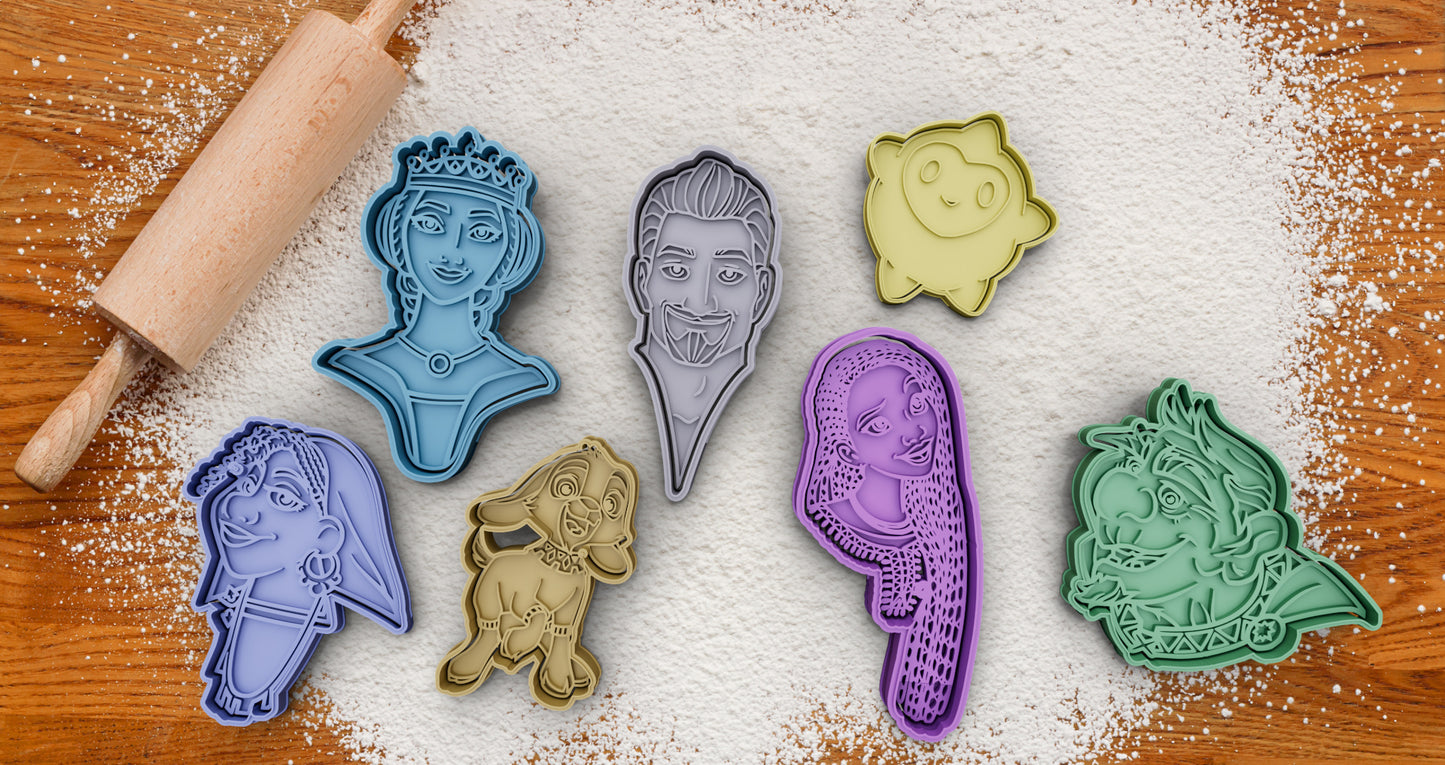 Disney Wish Star Aisha Magnifico Fondant Icing Play Dough Cookie Cutters