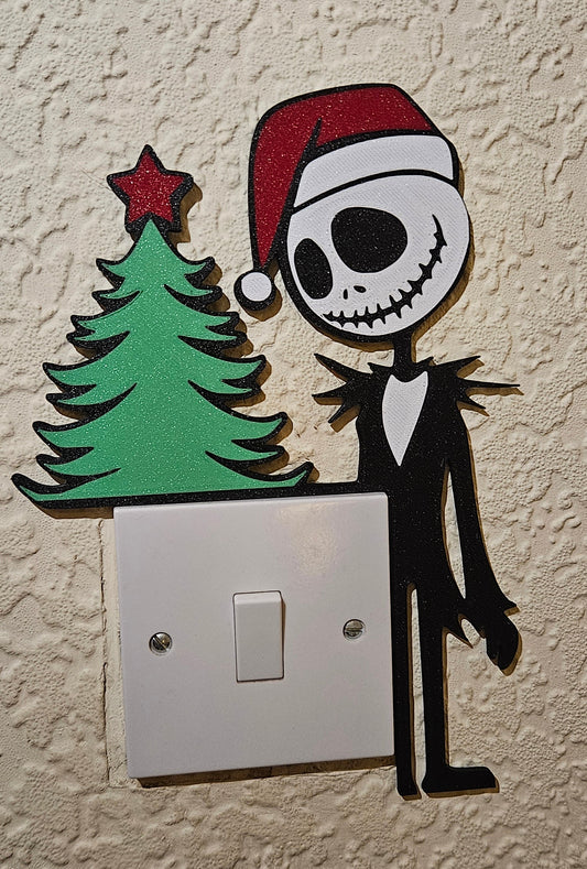 Christmas Jack Skellington Corner Door Frame Light Switch Decoration Nightmare Before
