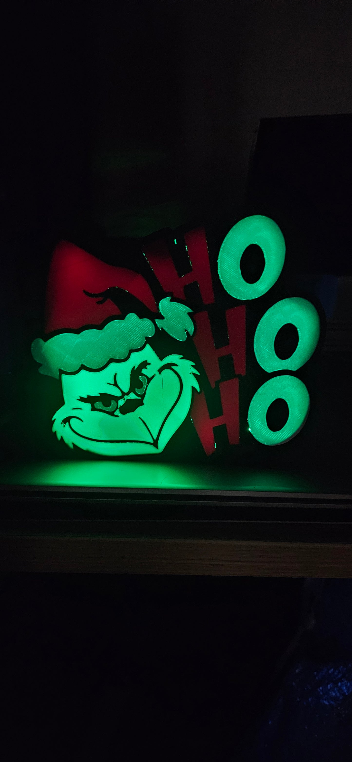 Grinch Ho Ho Ho Christmas Decoration Light Box