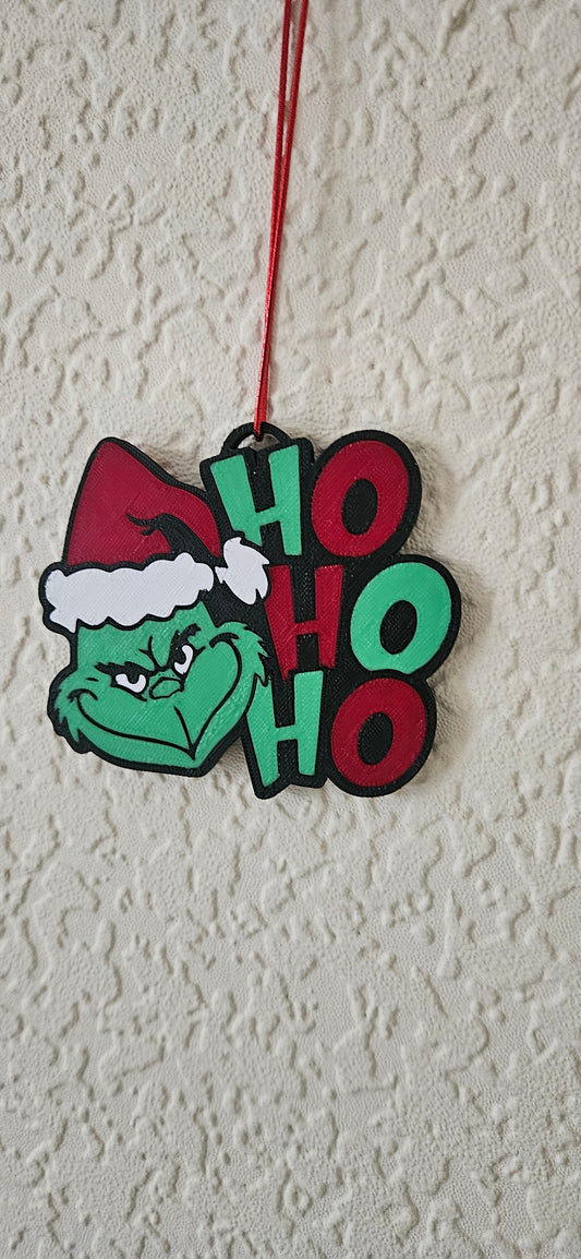 Grinch Ho Ho Ho Christmas Bauble Tree Decoration