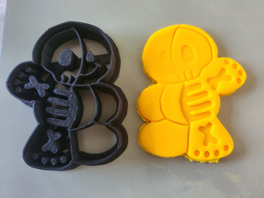 Skeleton Gingerbread Man Play Dough Fondant Icing Cookie Cutter