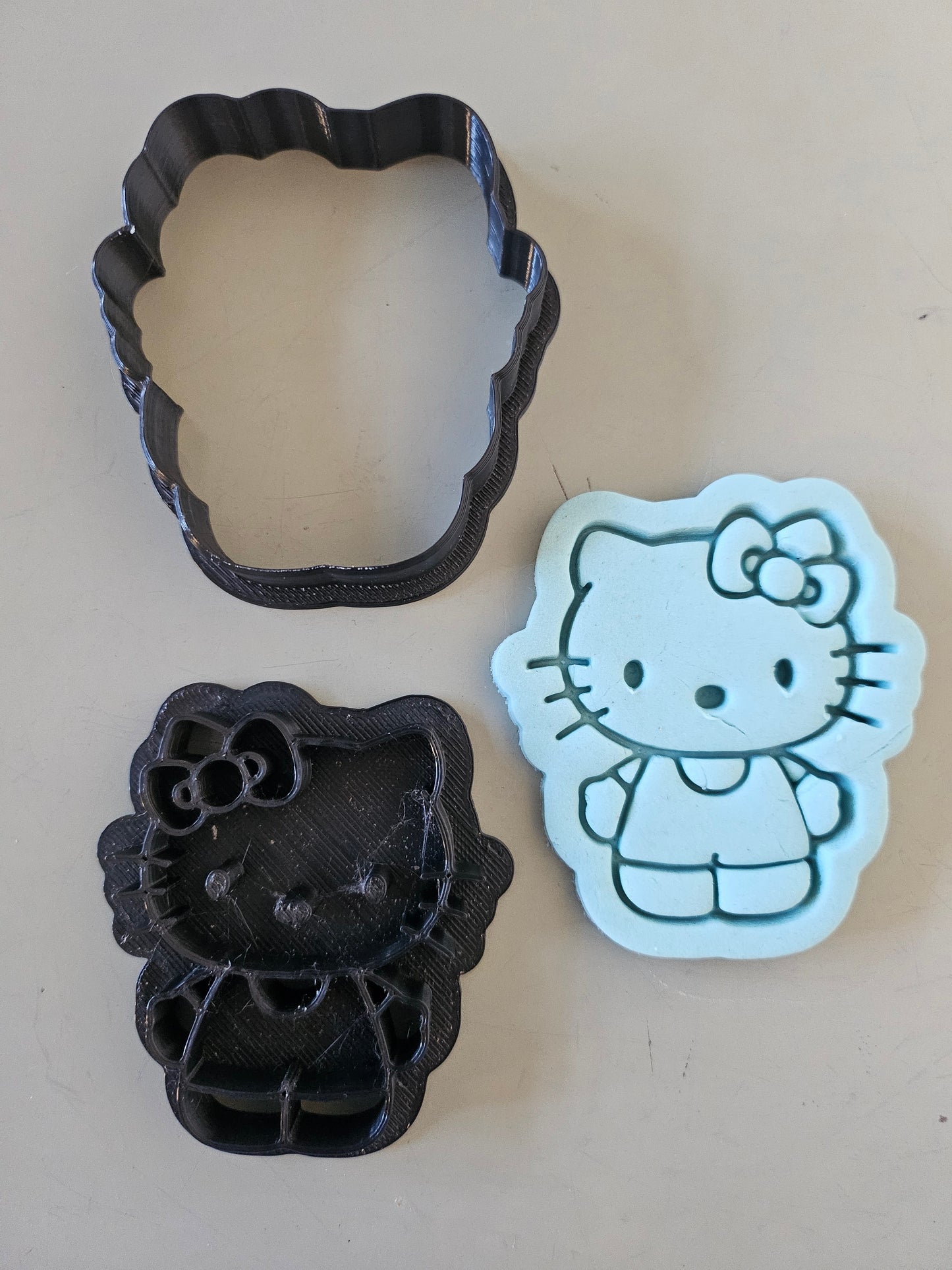 Hello Kitty Fondant Icing Play Dough Cookie Cutter