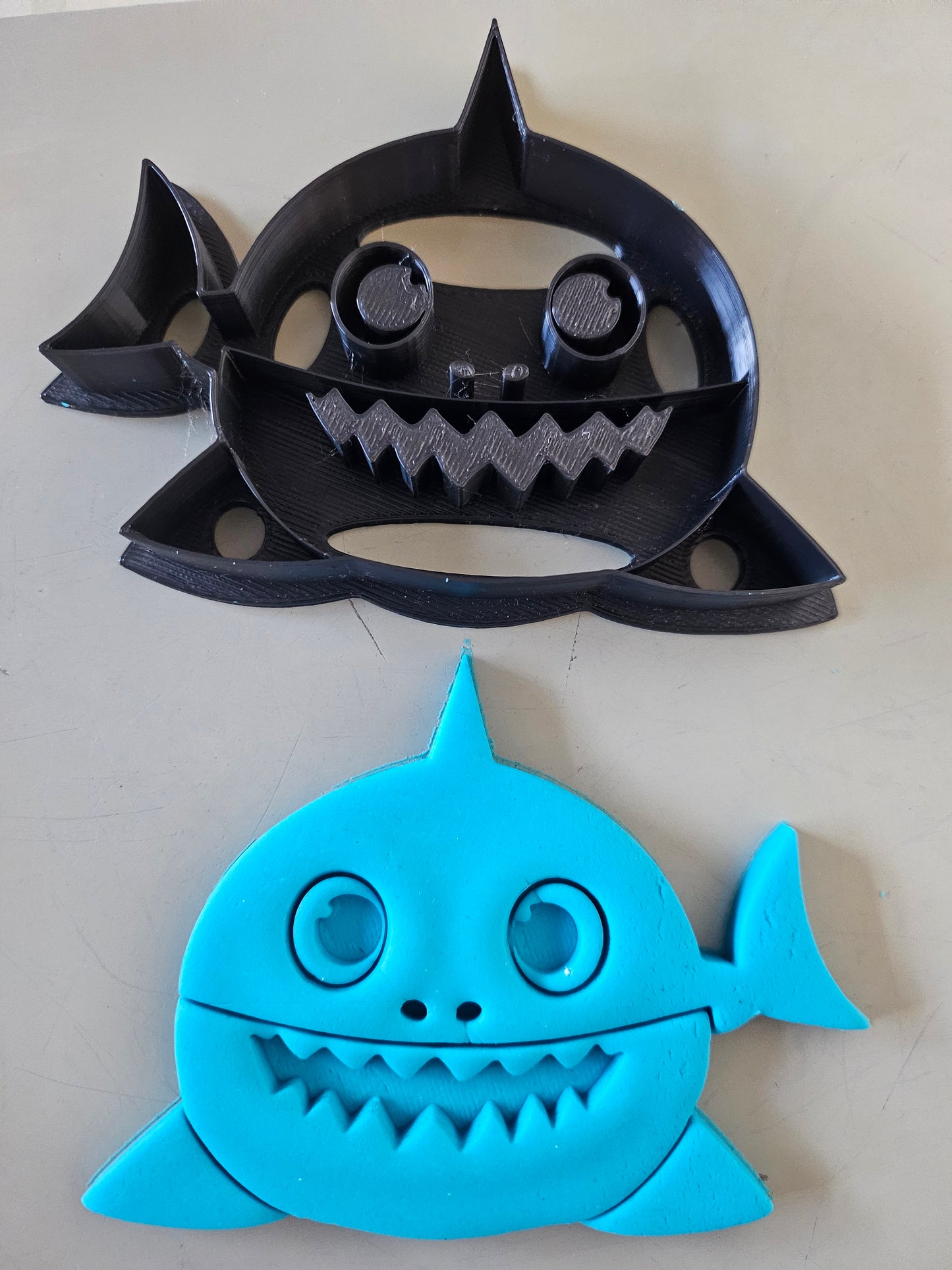 Baby Shark Fondant Icing Play Dough Cookie Cutter