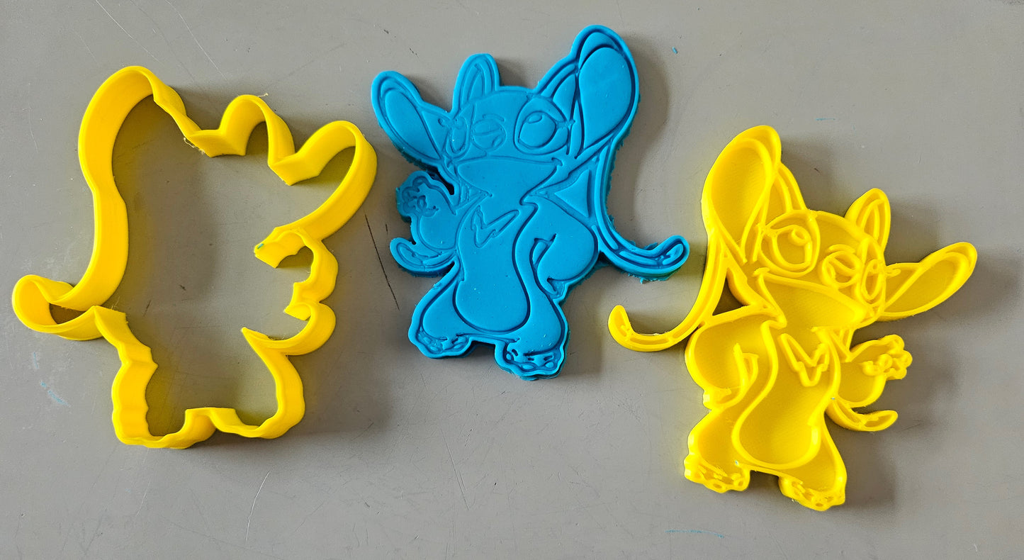Angel Stitch Disney Play Dough Fondant Icing Cookie Cutter