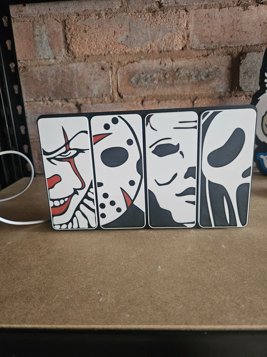 Halloween Horror Scary Custom Made Light Boxes For Bedroom Office In Light