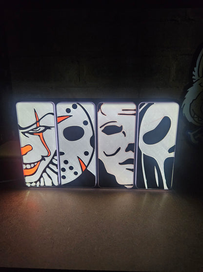 Halloween Horror Scary Custom Made Light Boxes For Bedroom Office In Light