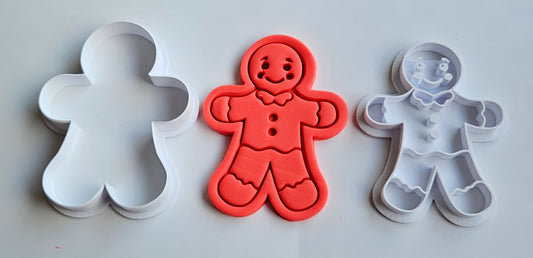 Gingerbread Man Christmas Cookie Cutter Fondant Icing Play Dough