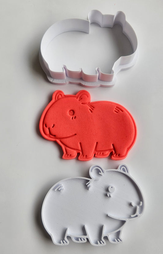 Capybara Guinea Pig Fondant Icing Play Dough Cookie Cutter