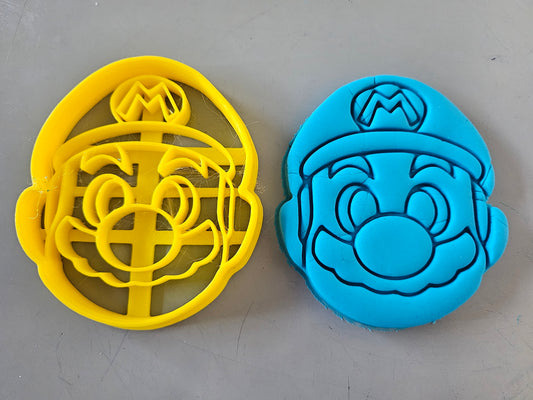 Mario Fondant Icing Play Dough Cookie Cutter