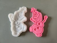 Frozen Olaf Snowman Fondant Icing Cookie Dough Cutter