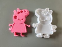 Peppa Pig Fondant Icing Cookie Dough Cutter