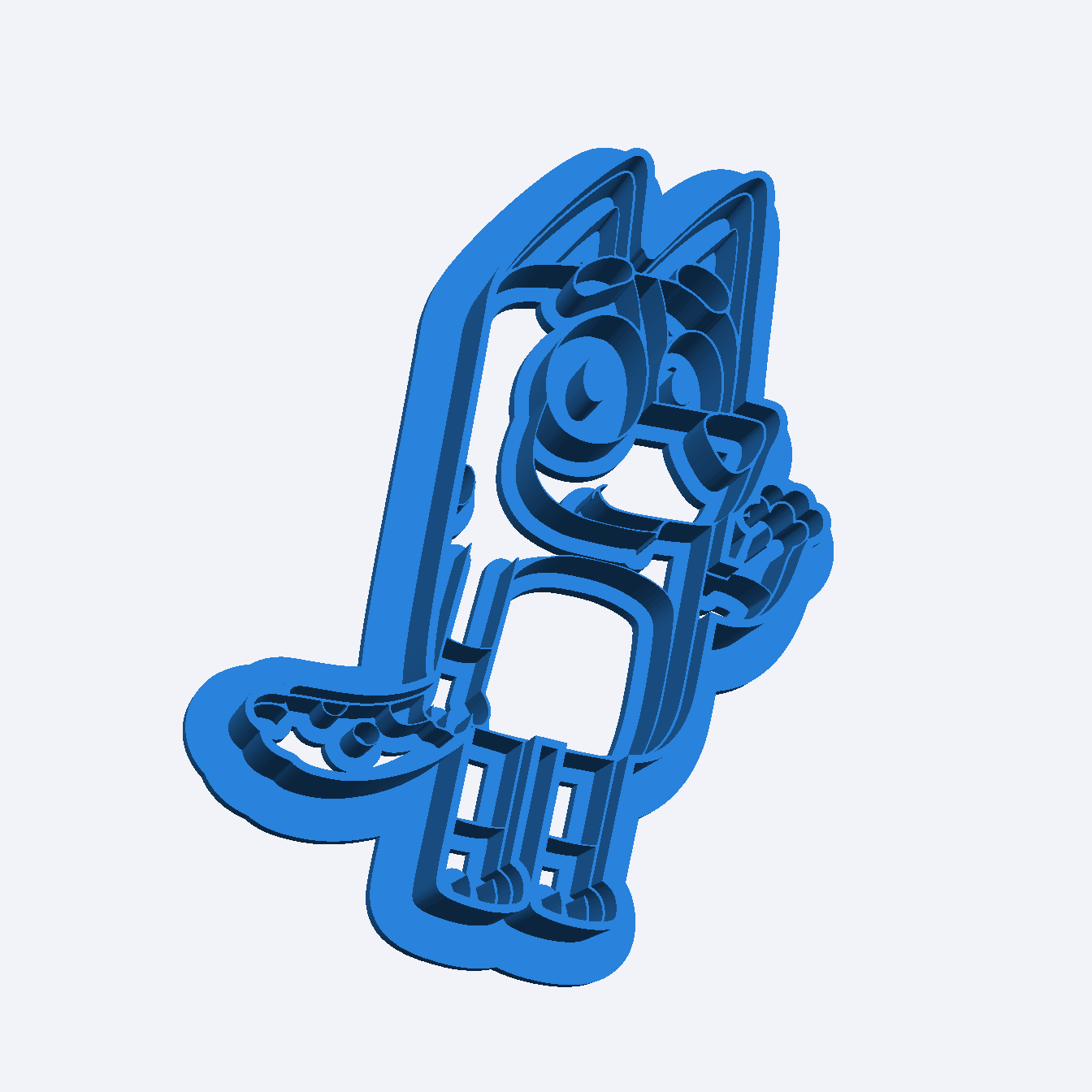 Bluey Family Full Set Baking Dough Play Doh Cookie Fondant Cutter