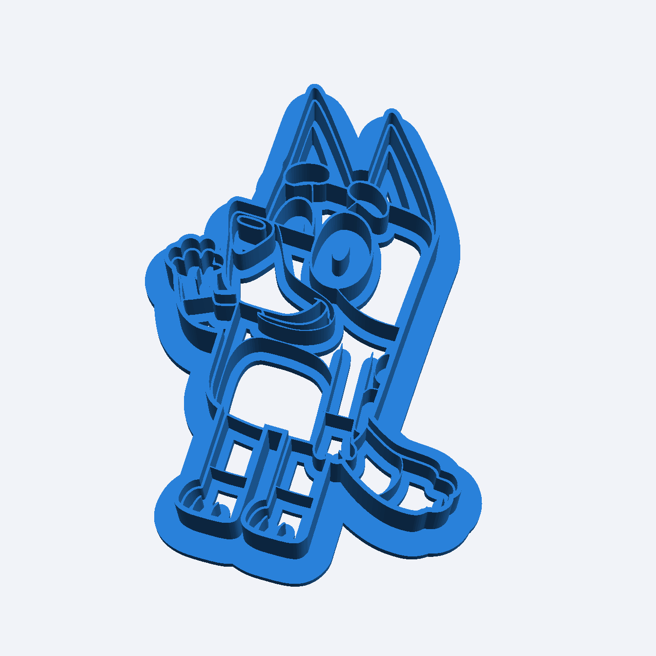 Bluey Family Full Set Baking Dough Play Doh Cookie Fondant Cutter