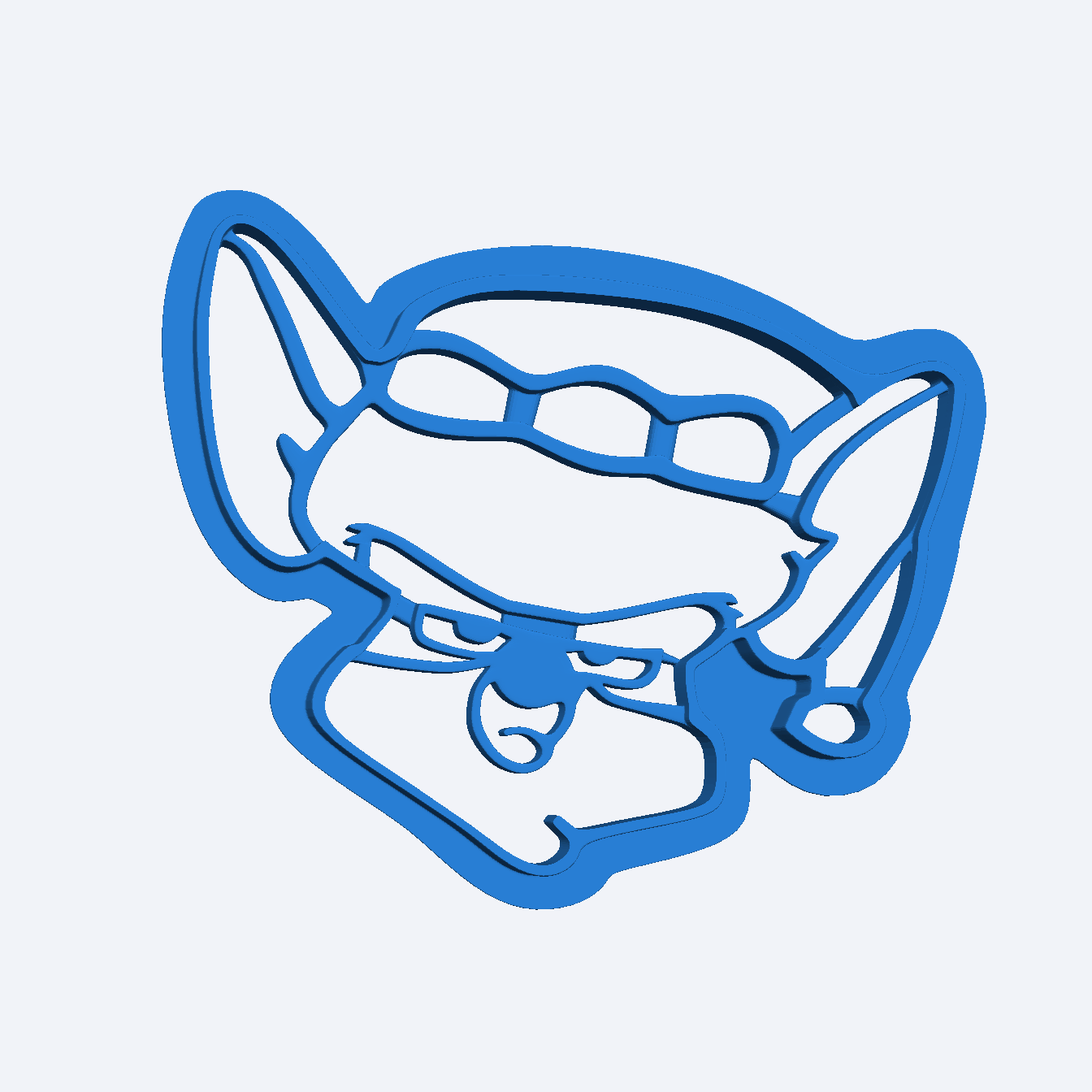 Brain Pinky And The Brain Play Dough Fondant Icing Cookie Cutter