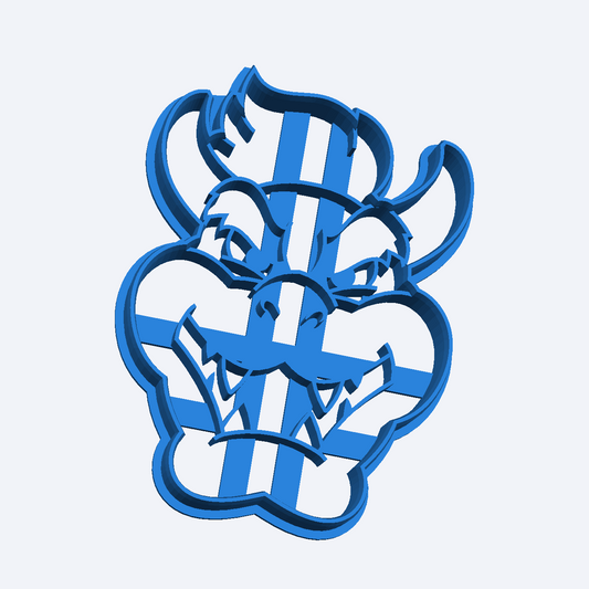 Super Mario Bros Bowser Fondant Icing Biscuit Cookie Cutter