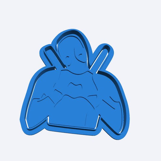 Marvel Deadpool Fondant Icing Cookie Dough Cutter Wrexham