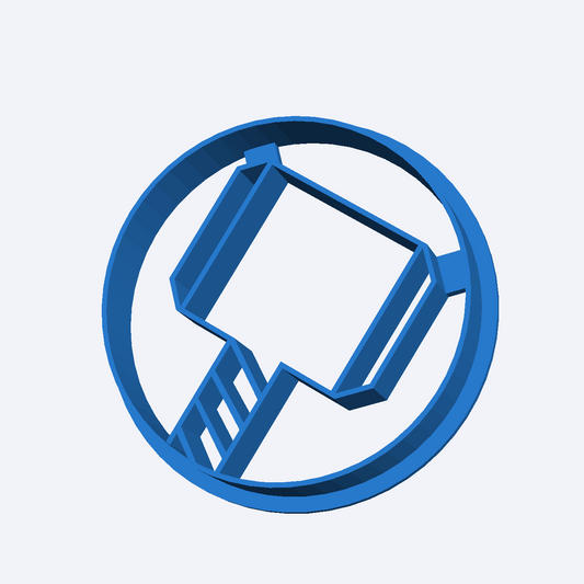 Marvel Thor Hammer Play Dough Fondant Icing Cookie Cutter