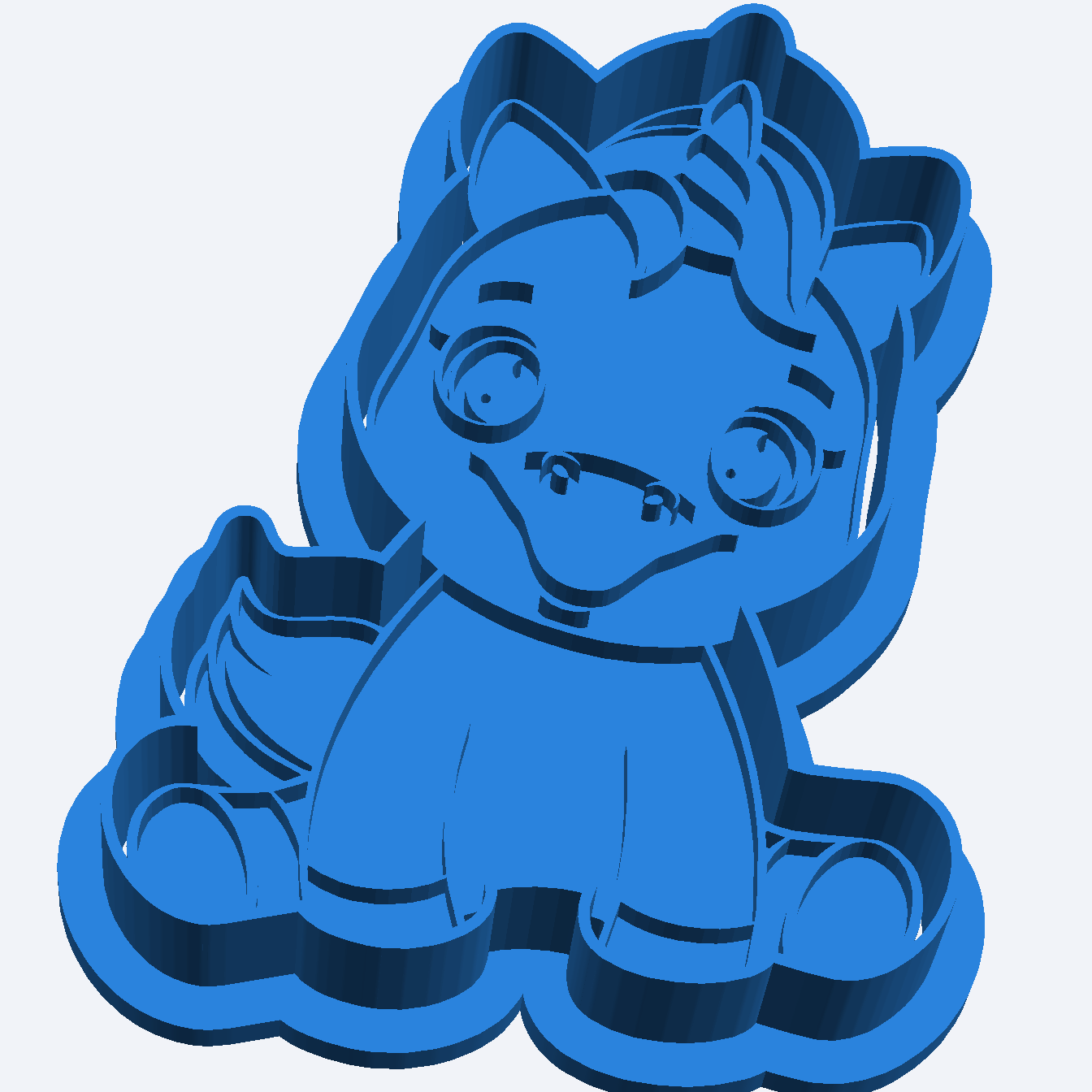 Cute Sitting Unicorn Fondant Icing Cookie Dough Cutter