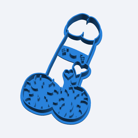 Cartoon Funny Willy Penis Fondant Icing Cookie Dough Cutter