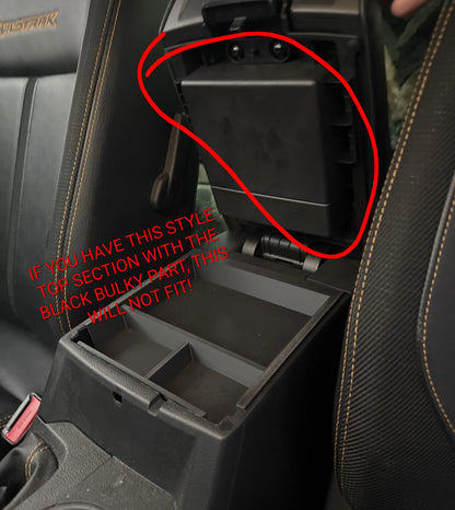 Armrest storage tray for Ford Ranger 2016-2021