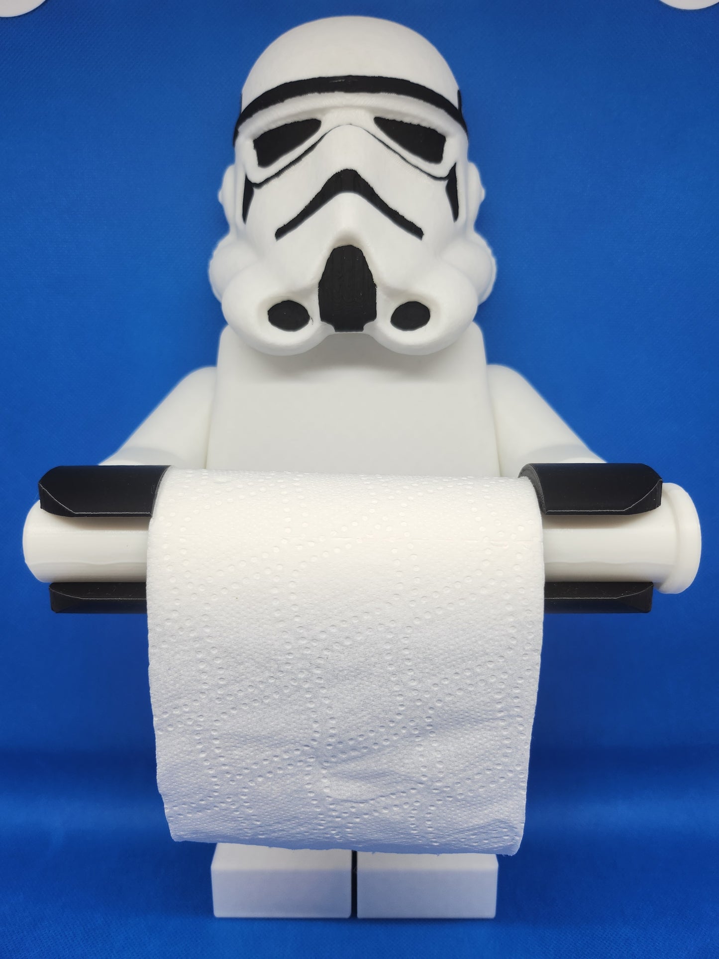 Star Wars Lego Man Stormtrooper  Pooper Toilet Roll Holder Novelty Fun Item