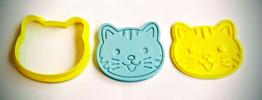 Cat Kitty Play Dough Fondant Icing Cookie Cutter