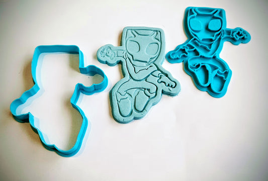 Black Panther Cartoon Style Play Dough Fondant Icing Cookie Cutter