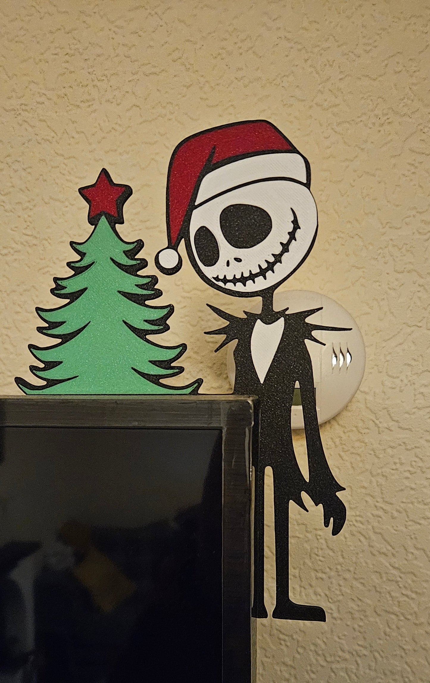Christmas Jack Skellington Corner Door Frame Light Switch Decoration Nightmare Before