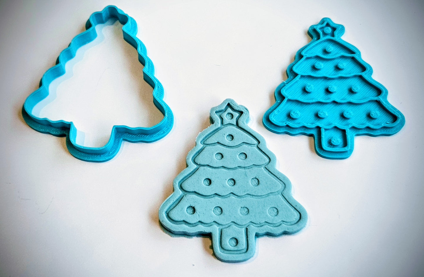 Christmas Tree Play Dough Fondant Icing Cookie Cutter